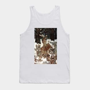 Building the House for Mamie - Peter Pan in Kensington Gardens - Arthur Rackham Tank Top